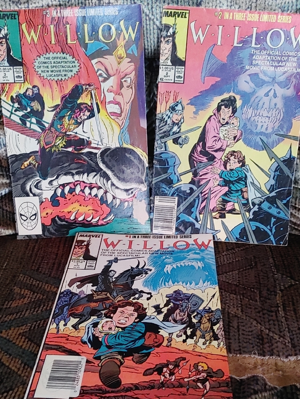Marvel Willow Comic Set - Red, Blue, Purple, Cream, Black